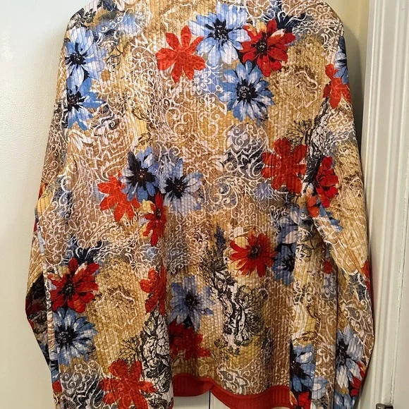 Alfred Dunner Multicolor Floral Blazer - Picture 4 of 5